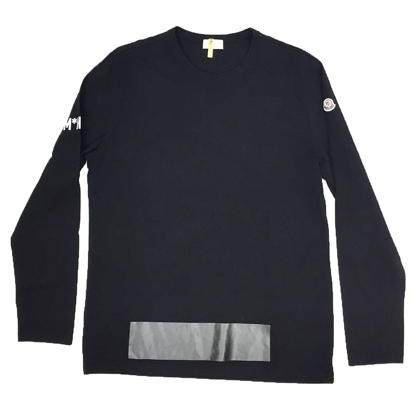 【MONCLER GENIUS】25SS FRGMT 刺繍ロゴ 長袖Tシャツ ロンT MONCLER GENIUS FRGMT 2025春夏 ロゴプリント入り 長袖Tシャツ
