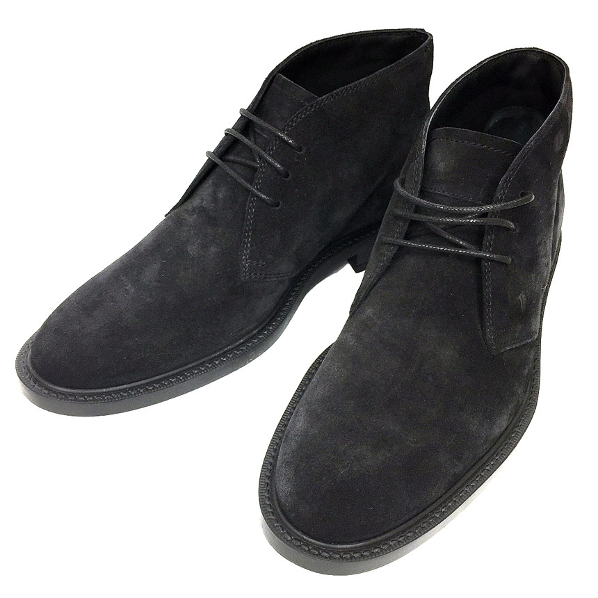TOD'S トッズ スエード ショートブーツ チャッカブーツ 5Aサイズ XXM45A00D80RE0B999 POLACCO FONDO GOMMA 45A シューズ 男女兼用【未使用】【新古品】【中古】TOD'S　靴　aq11016｜ブランド＆着物館アクアン京や