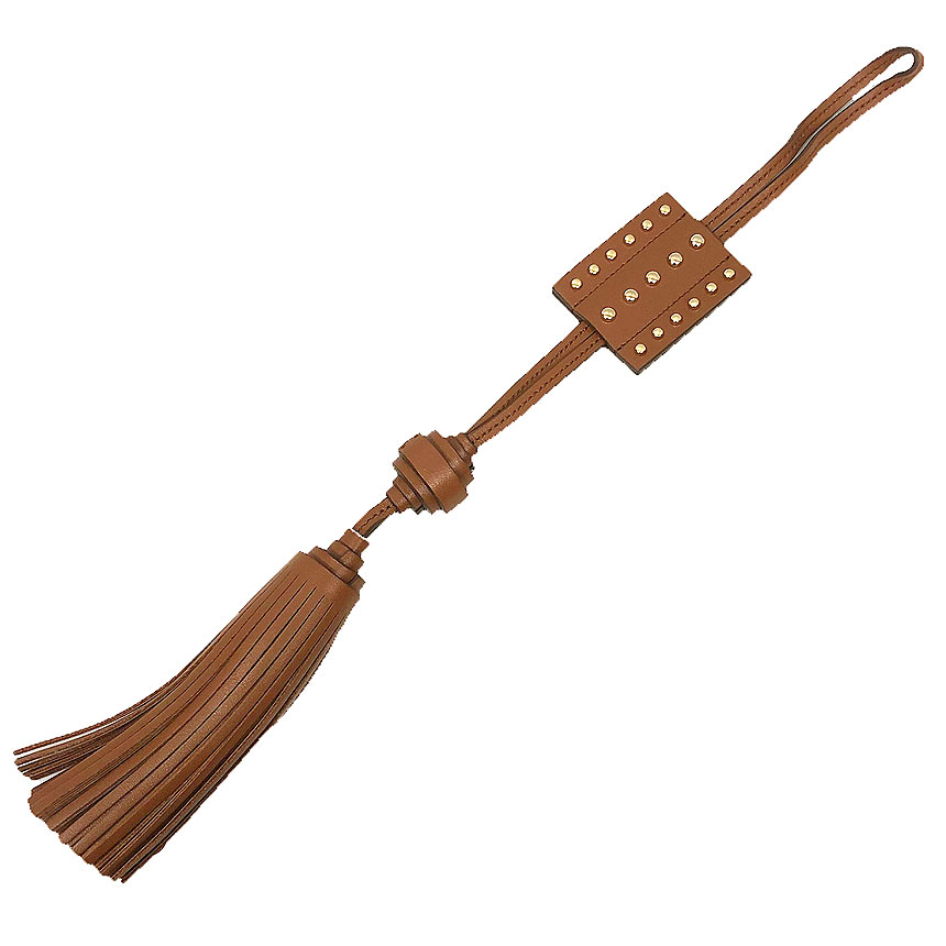 楽天市場】トッズ バッグチャーム ブラウン レザー 中古 キーホルダー