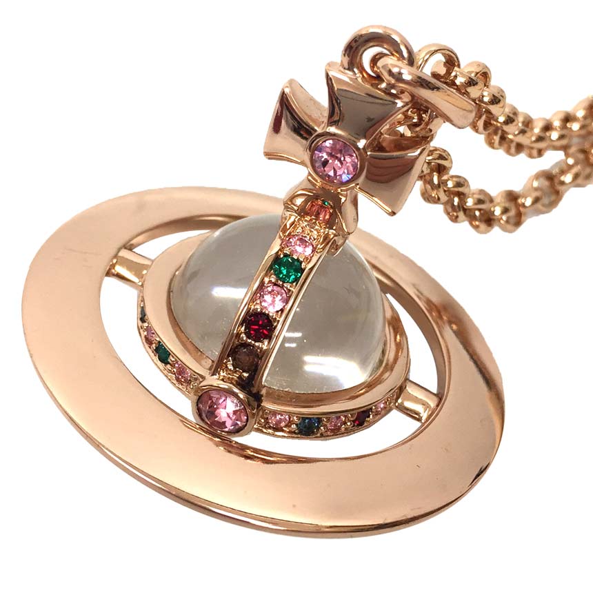 Vivienne Westwood ローズゴールド タイニーオーブネックレス Vivienne Westwood「ORB WATCH ネックレス」がローズゴールド