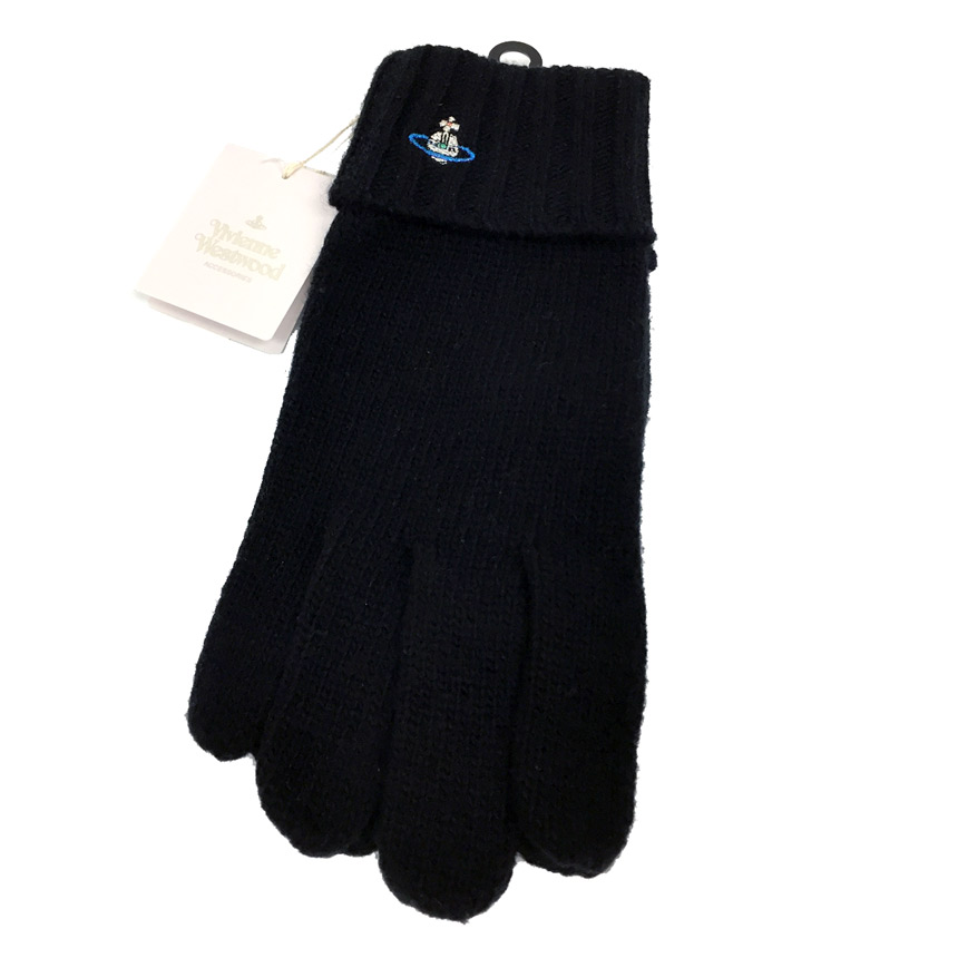 ヴィヴィアンウエストウッド ✩未使用✩ オーブステッチ ニット×スエード 手袋 Vivienne Westwood ヴィヴィアンウエストウッド レディース 手袋