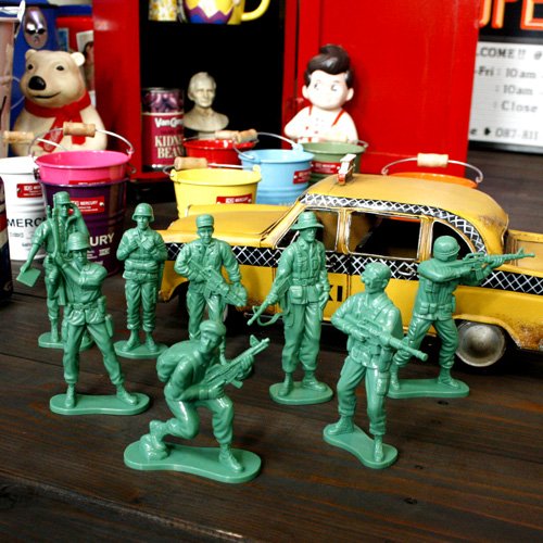 楽天市場】ソルジャー フィギュア 8体セット ミリタリー グリーン