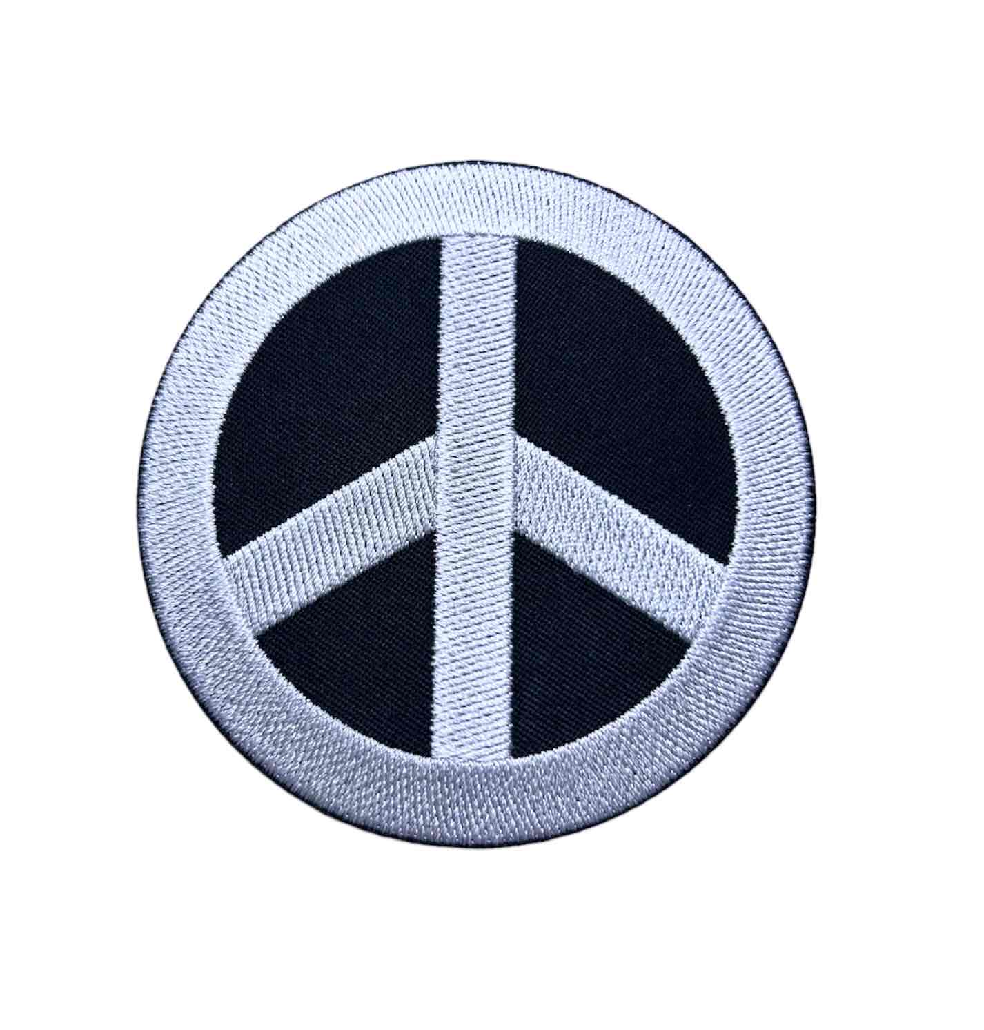 楽天市場】ピースマーク ワッペン 3cm 刺繍 アイロン接着 マジック