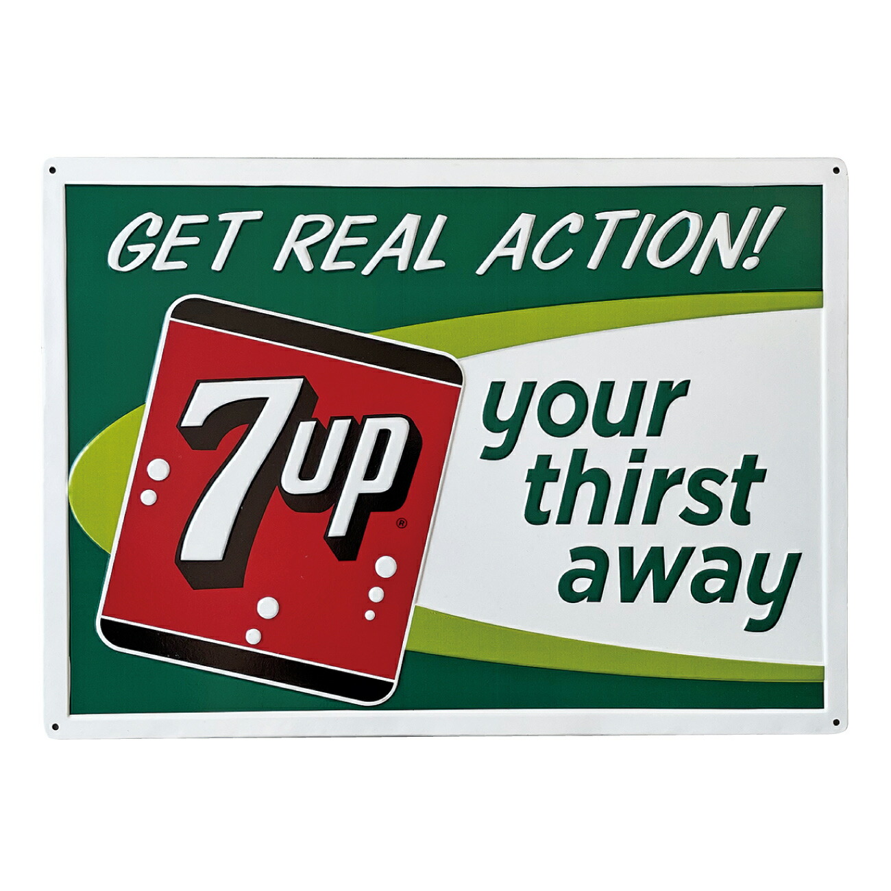 楽天市場】7UP セブンアップ エンボスティンサイン （1960年代