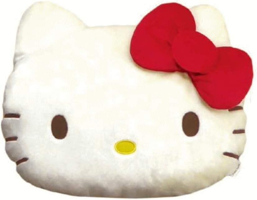 ハローキティ ハート型 クッション ぬいぐるみ フェイスクッション 白 ホワイト ハローキティ ハート型 クッション ぬいぐるみ フェイス