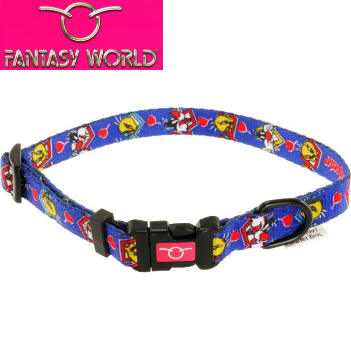 楽天市場】トゥイーティー 中型犬用 首輪 赤 幅15mm 首回り29〜45cm