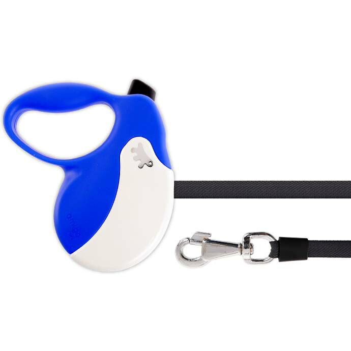 犬 伸縮 リード AMIGO L 青白 テープ 長5m 体重50kgまで ペット用品 ferplast ファープラスト アミーゴ 伸縮式リード Fa5232