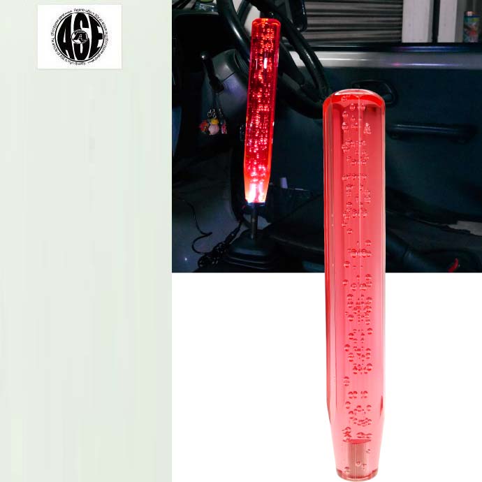 楽天市場】光るクリスタルシフトノブ八角40cm紫色 シャフト径8