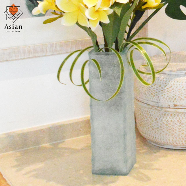 楽天市場】チークのモダンなフラワーベース（40cmA） 【 花瓶 木製