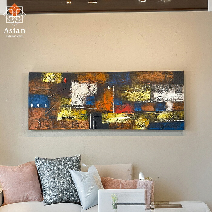 楽天市場】モダン アート 120×45cm 78【 抽象画 壁掛け 絵 絵画