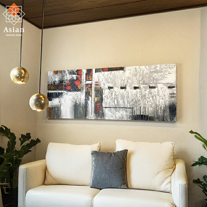 楽天市場】バリ島の絵画 120×45cm 12 【 絵画 インテリア 玄関 絵