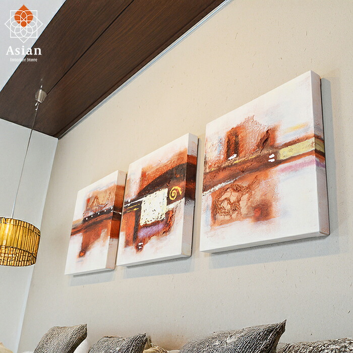 楽天市場】バリ＋北欧のモダンなアートパネル アブストラクト 120×45cm