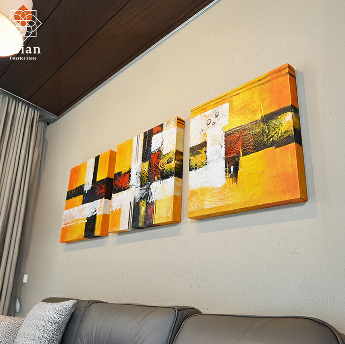 バリ 3連 絵画 Amazon.co.jp: バリ 絵画 3枚セット 花の絵 3連 インテリア 花