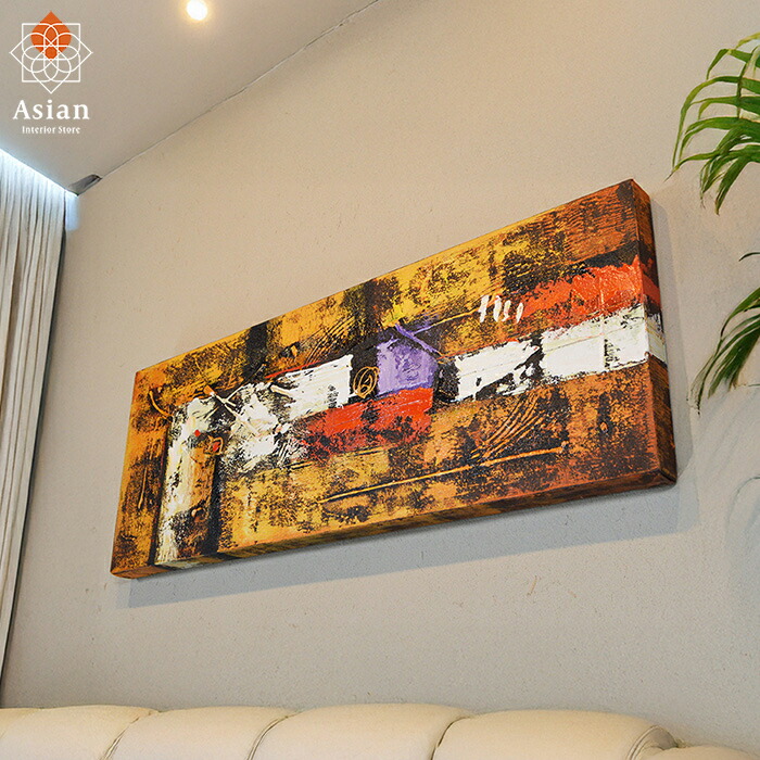 バリ絵画　インテリア バリアート 絵画 インテリア 壁掛け アートパネル おしゃれ アクリル画