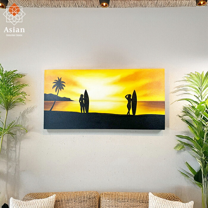 水彩画 自然 風景画 魚 海 絵画 インテリア アジアン モノクロ バリ 壁飾り 楽天市場】絵画 海 （椰子の木とサンセットビーチ 139×69cm no