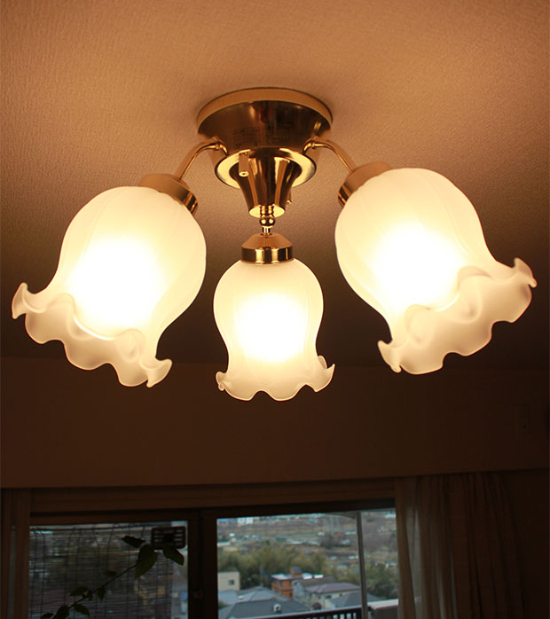 Auc Askm Rakuten Global Market 3 Light Gl Ceiling With 3 Light Gl Ceiling With Muguet 180 W Living Dining Moving New Construction Remodeling Antique Clic European Retro Modern Interior