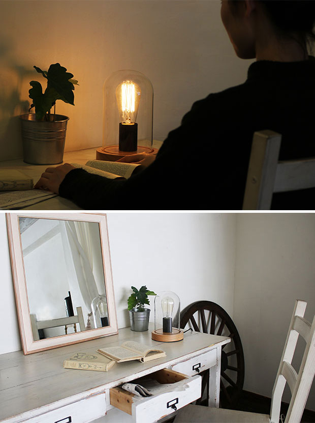 Auc Askm Rakuten Global Market Table Lamp Je T 01 V Javaloelf Table Lamp Je T 01 V Javaloelf Java Roelf Antique Vintage Natural Nordic Simple Log Cabin Country Bedroom Living Library Interior Edison Bulb