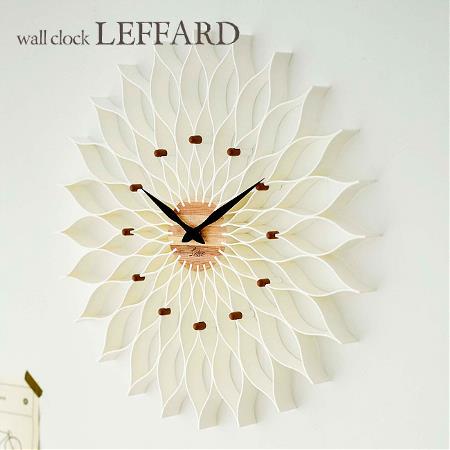 壁掛け時計 LEFFARD ルファール INTERFORM CL-9903 | おしゃれ 時計 掛け時計 ウォールクロック アナログ 音が鳴る 太陽 インテリア 大型 ミッドセンチュリー アンティーク 北欧 レトロ モダン リビング ダイニング 花 ステップムーブメント 新生活｜ASKM interior online store