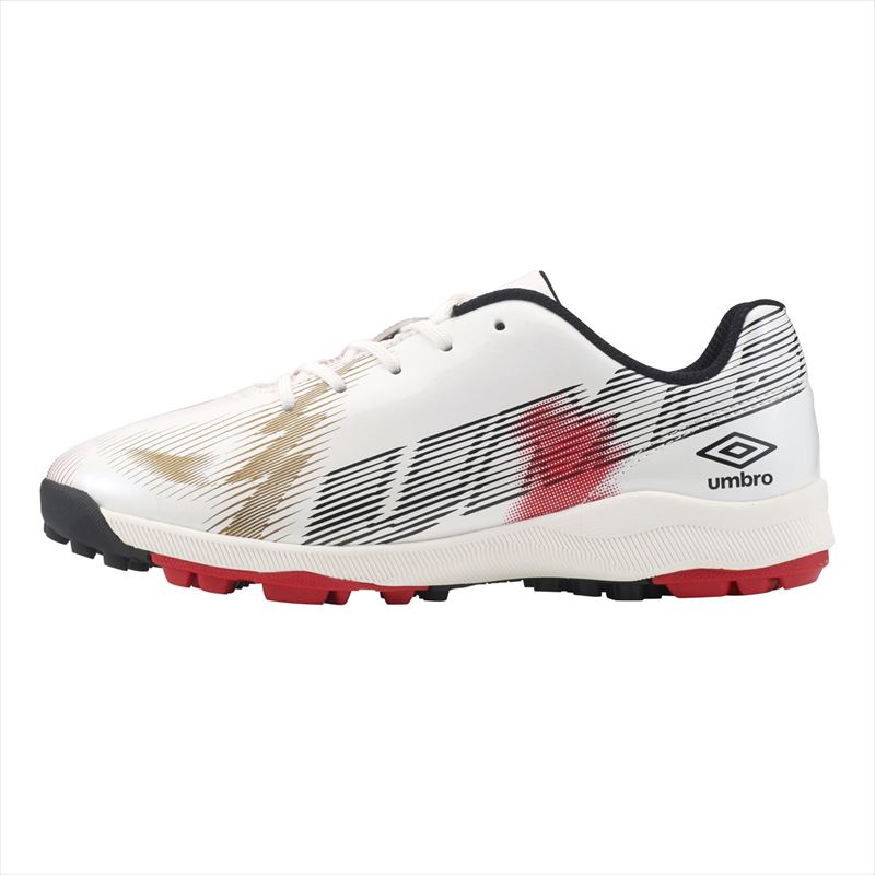 [umbro]アンブロ ジュニアサッカートレーニングシューズ UMBRO はじめてサッカーシューズひも NEO (UF4FCST8J)(WHRD) S.ホワイト/ブラック/K.レッド