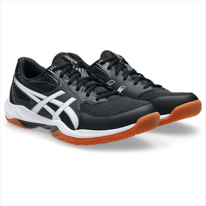 [asics]アシックス 男女兼用インドアスポーツシューズ GEL-ROCKET 12 (1073A080)(001) ブラック/ホワイト