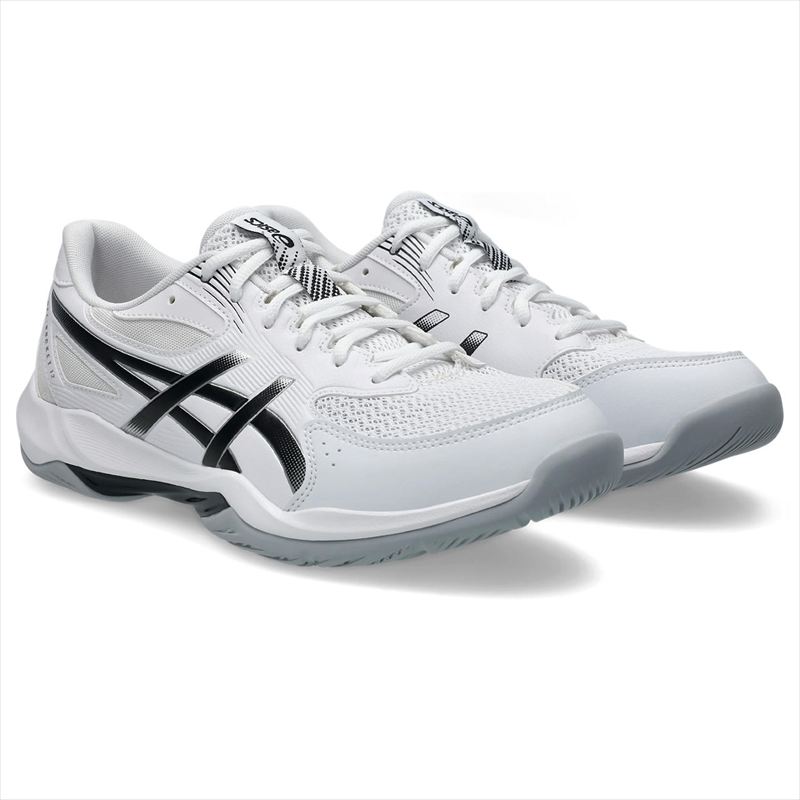 [asics]アシックス 男女兼用インドアスポーツシューズ GEL-ROCKET 12 (1073A081)(101) ホワイト/ブラック