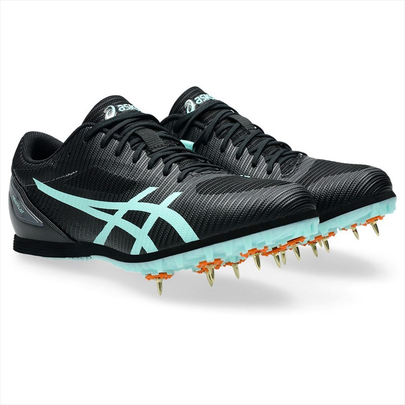 [asics]アシックス 陸上シューズ HEATFLAT 12 (1093A195)(002) ブラック/イルミネイトミント
