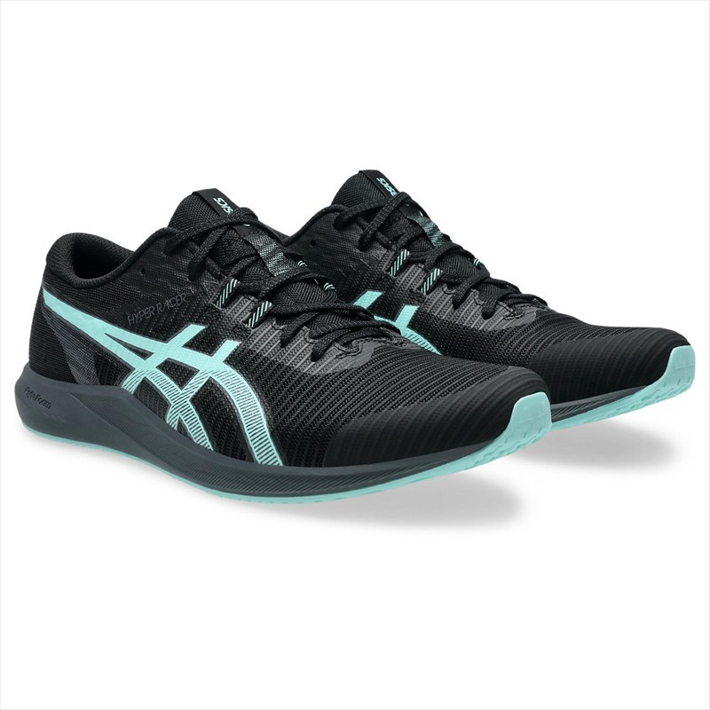 [asics]アシックス 陸上シューズ HYPER RACER (1093A233)(002) ブラック/イルミネイトミント