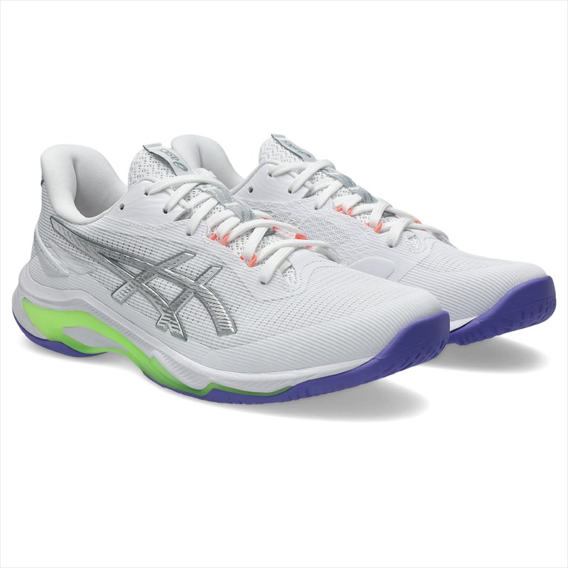 [asics]アシックスバレーボールシューズNETBURNER BALLISTIC FF 4(1053A070)(104)ホワイト/アメジスト｜スポーツゾーンASPO