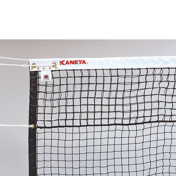 【メーカー直送商品】【日時指定不可】 [KANEYA]カネヤ 全天候硬式テニスネット (上部ダブルネット) (K-1228TC)(BK) ブラック