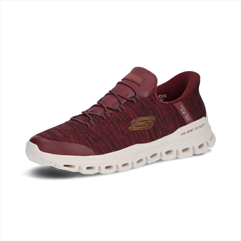 [SKECHERS]スケッチャーズ メンズスリップインズシューズ GLIDE-STEP-ZEFYR (233011)(BURG) バーガンディ
