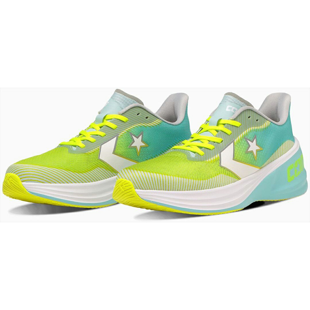 [CONVERSE]コンバース 男女兼用ランニングシューズ CONS RUNSLASH (34201900) ライム/ホワイト