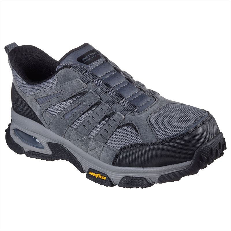 [SKECHERS WORK]スケッチャーズワーク メンズスリップインズ作業靴 SKECH-AIR ENVOY ST-DELEGATOR (200240)(CHAR) チャコール