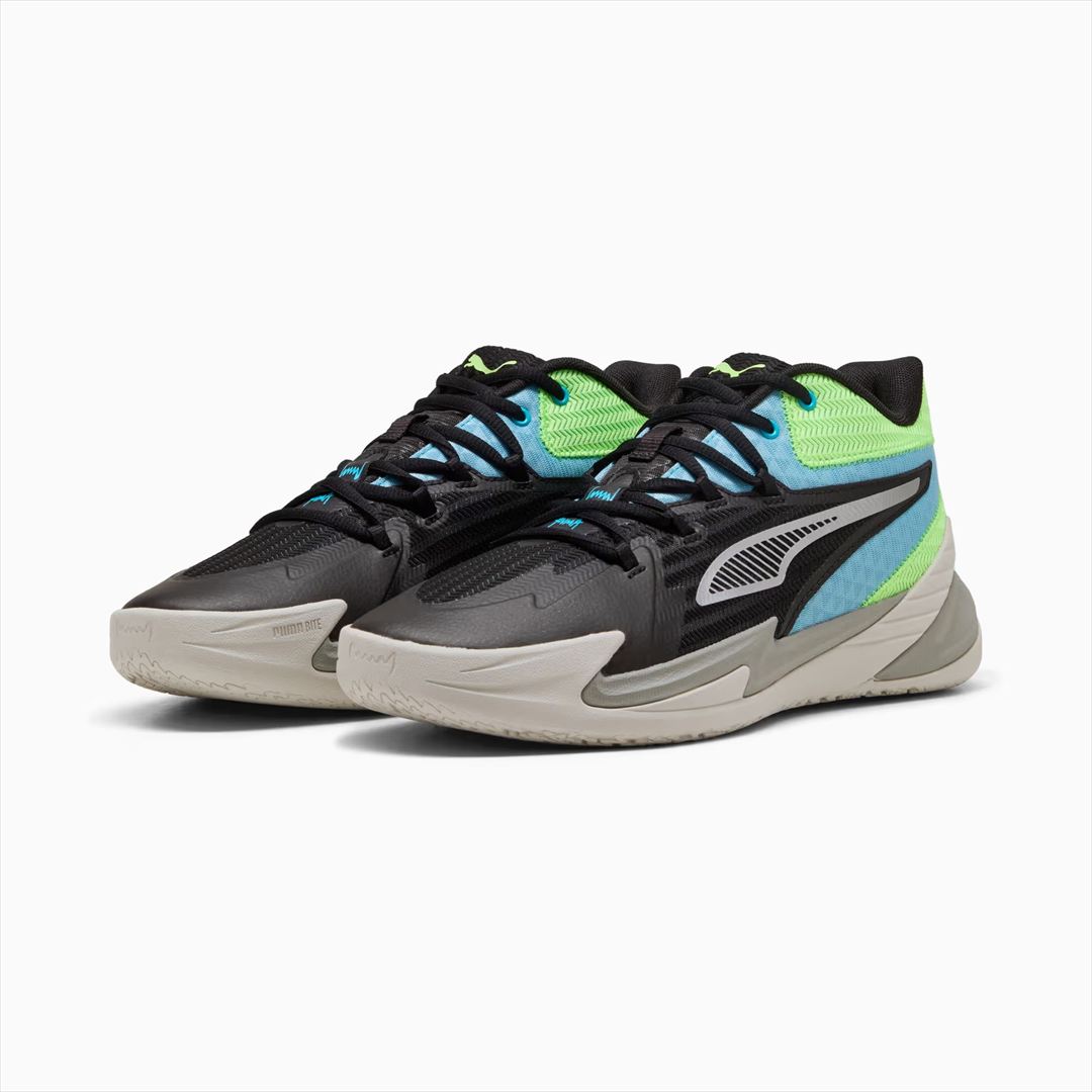 [PUMA]プーマ バスケットボールシューズ DAGGER (311353)(09) ブラック/ブライトアクア/グリーングレア
