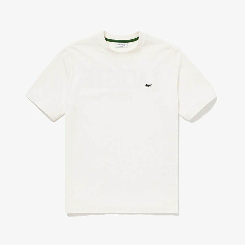 [LACOSTE]ラコステ バックプリントベーシックTシャツ (TH4705-99)(70V) ホワイト