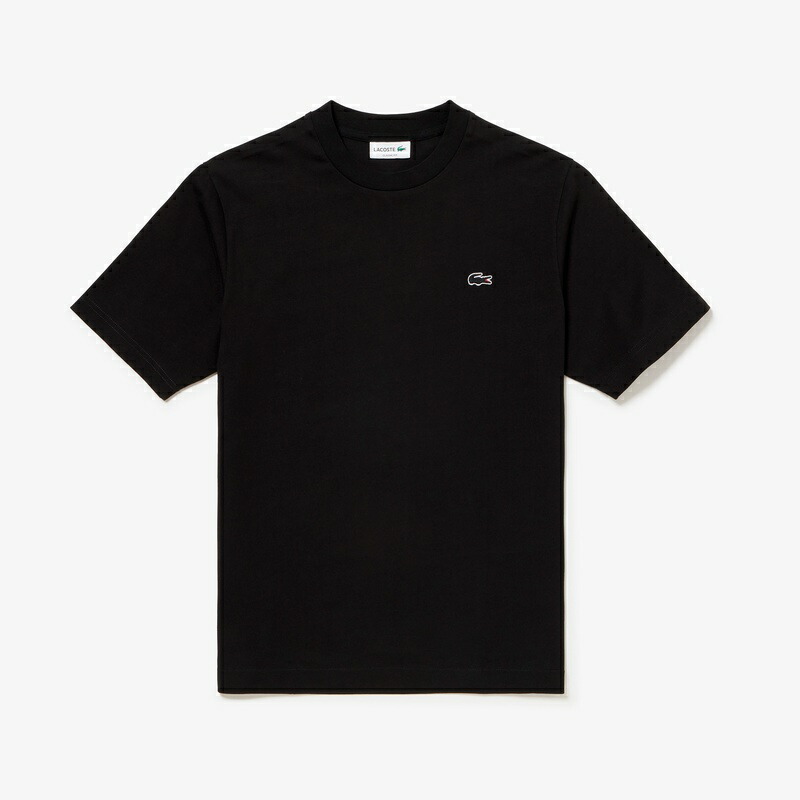 [LACOSTE]ラコステ アウトラインクロッククルーネックTシャツ (TH5582-99)(031) ブラック