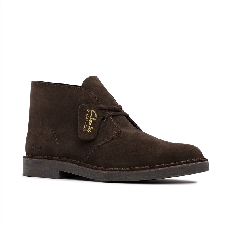 [Clarks]クラークス メンズシューズ Desert Bt Evo (26166784) Dark Brown Suede