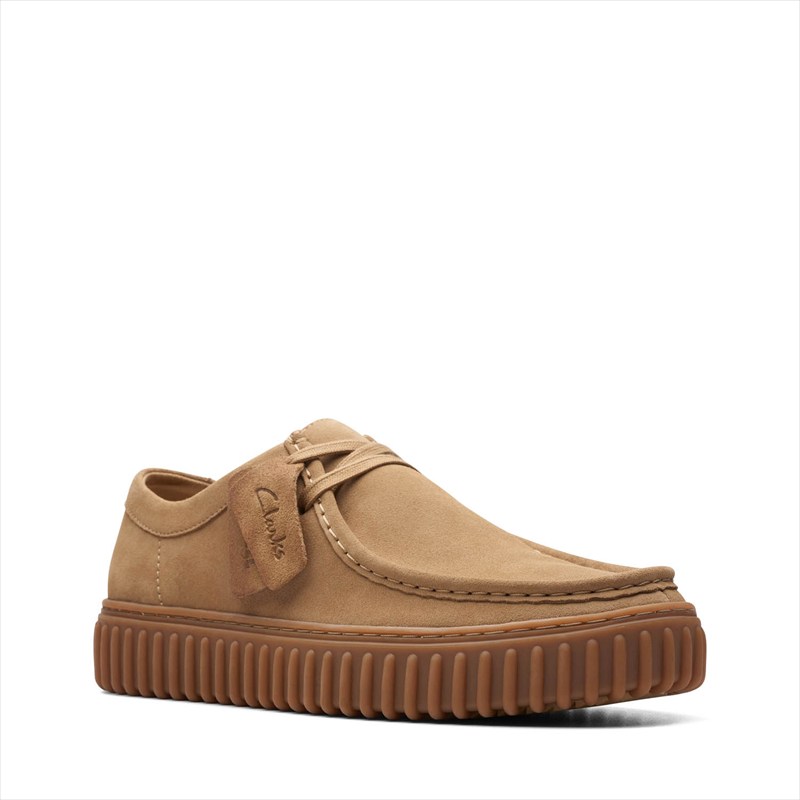 [Clarks]クラークスメンズシューズTorhill Lo(26173471)Dark Sand Suede