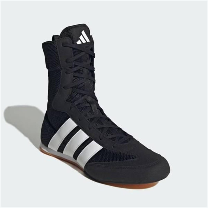 [adidas]アディダス ボクシングシューズ BOX HOG CLASSIC (JQ8538) コアブラック/フットウェアホワイト/コアブラック