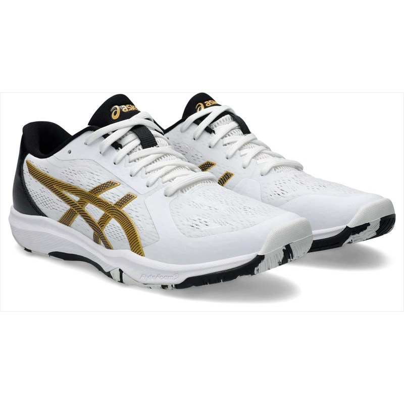 [在庫処分品につき返品交換不可] [asics]アシックス 卓球シューズ DYNAFEATHER (1073A064)(101) ホワイト/ブラック