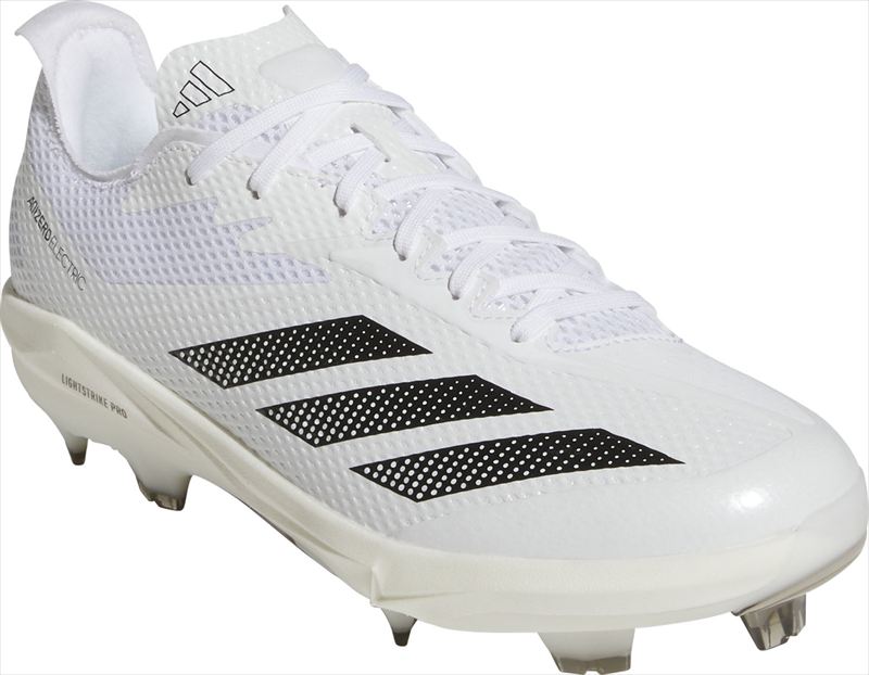 [adidas]アディダス 野球スパイク Adizero Electric 2.0 TPU BSB (JI1490) フットウェアホワイト/コアブラック/シルバーメタリック