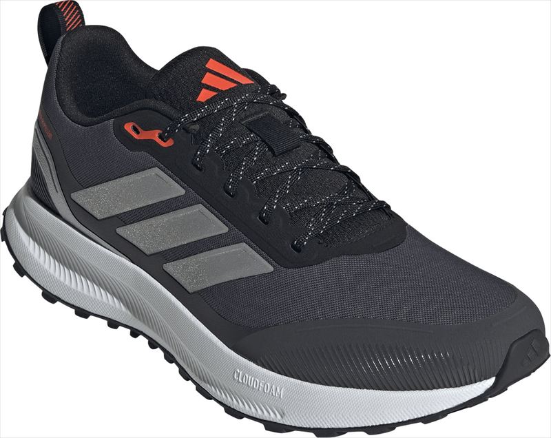 [adidas]アディダス ランニングシューズ RUNFALCON 5 TR (JI4084) コアブラック/シルバーメタリック/カーボン