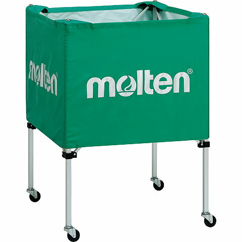 【メーカー直送商品】【日時指定不可】 [molten]モルテン ボールカゴ　中・背低 (BK0021-G) グリーン