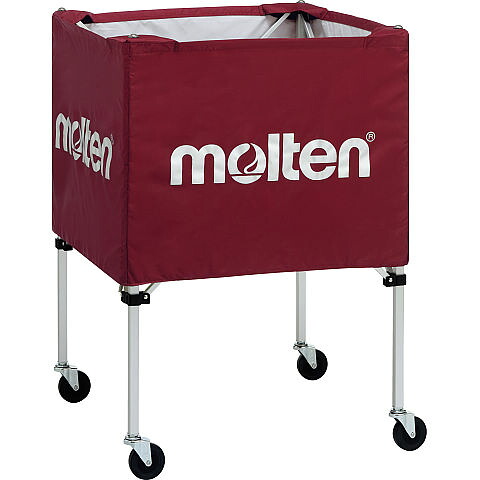 【メーカー直送商品】【日時指定不可】[molten]モルテンボールカゴ　中・屋外(BK0022-E)エンジ｜スポーツゾーンASPO