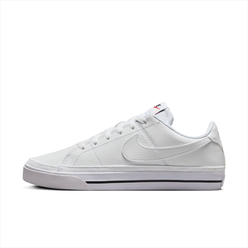[NIKE]ナイキ レディースカジュアルシューズ ウィメンズ コート レガシー NN (DH3161101) ホワイト/ホワイト/ブラック/ボルト/チームオレンジ