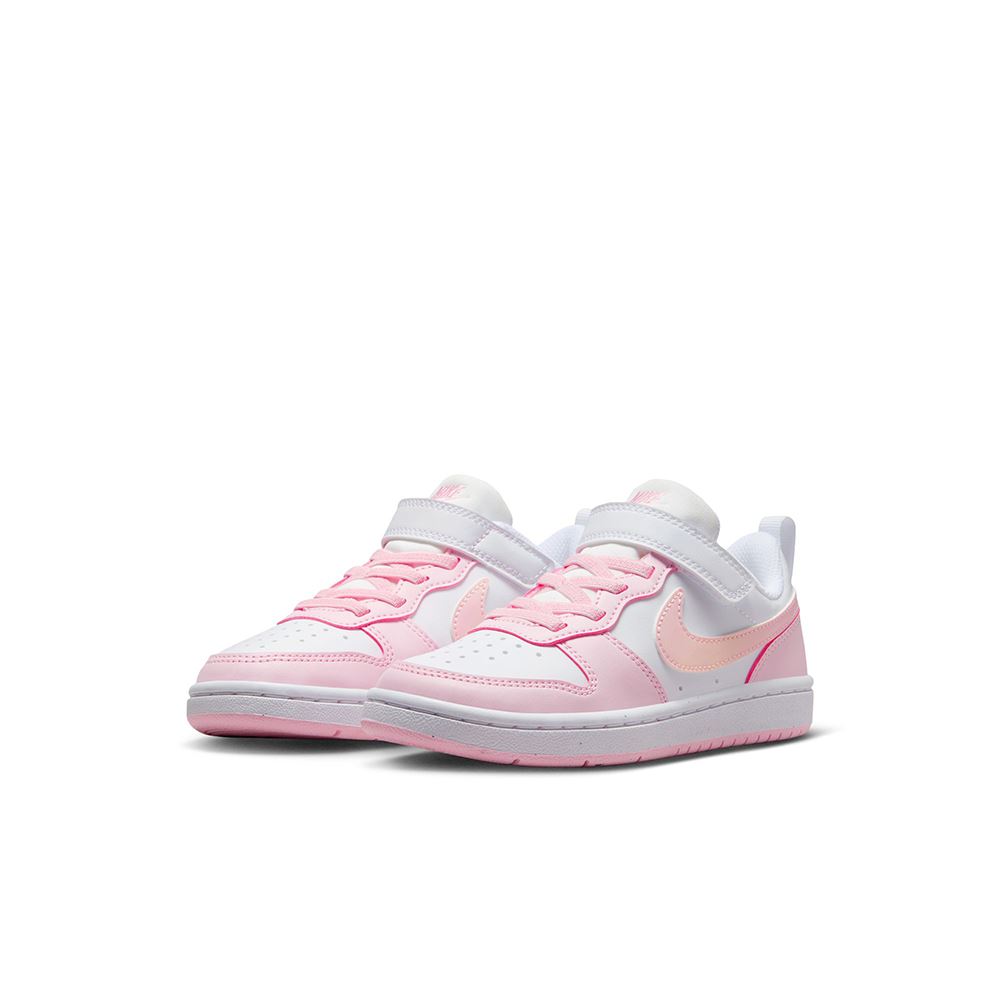 [NIKE]ナイキ ナイキ コート ボロー LOW リクラフト PS (DV5457105) ホワイト/ピンクフォーム