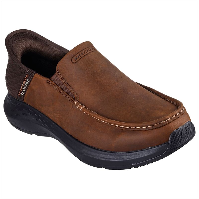 [SKECHERS]スケッチャーズメンズスリップインズシューズPARSON-OSWIN(204866WW)(CDB)うす暗い赤銅色