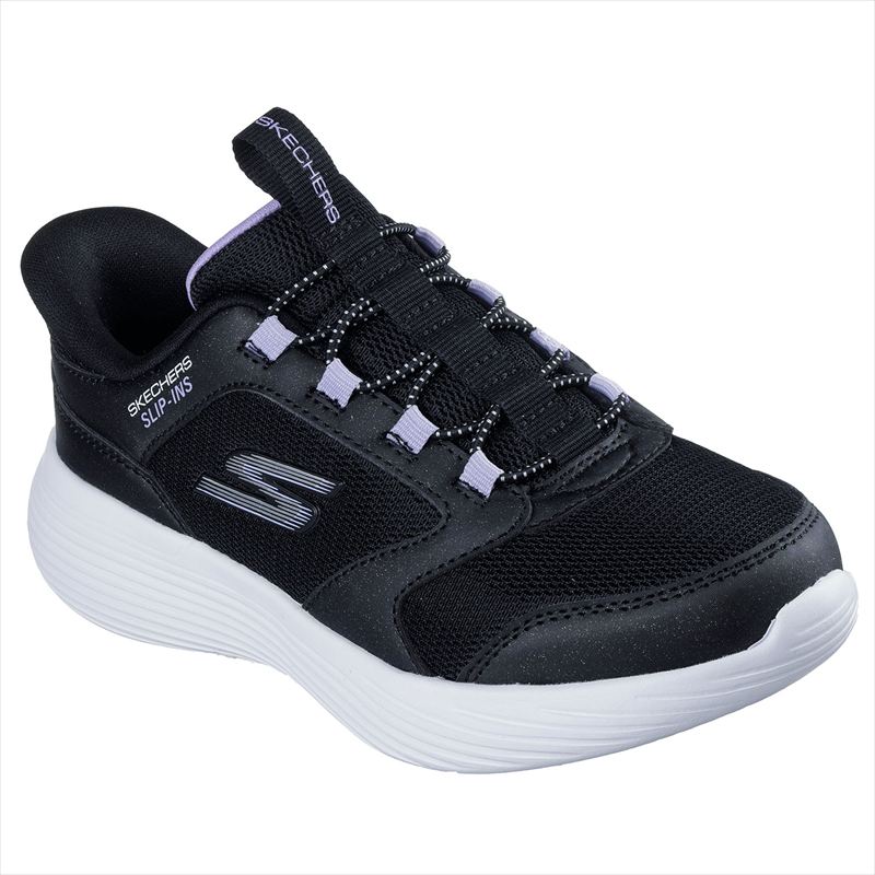 [SKECHERS]スケッチャーズ キッズスリップインズシューズ GO RUN 400 V2-TETRA SPEED (303855L)(BLK) ブラック