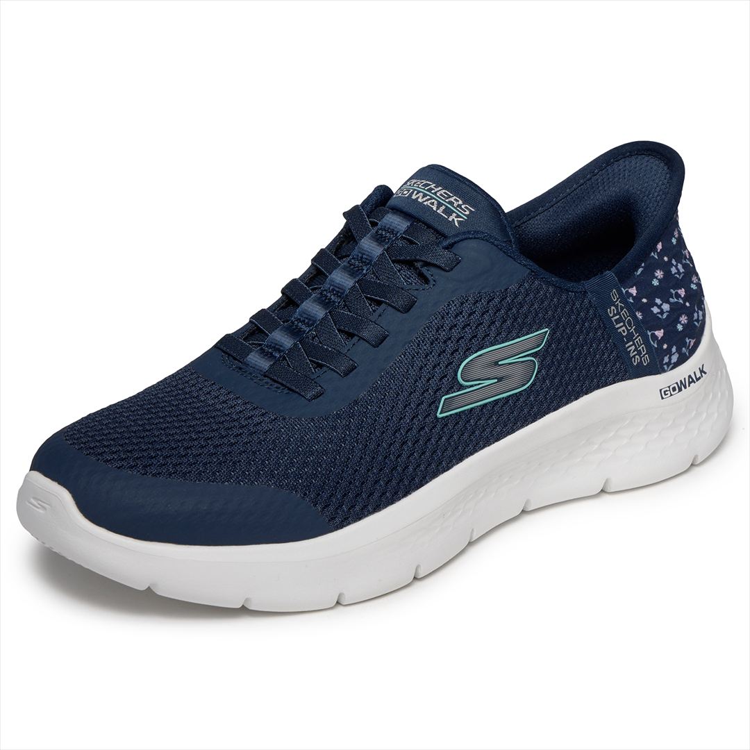 [SKECHERS]スケッチャーズレディーススリップインズシューズGO WALK FLEX - LILY ROSE(125525)(NVY)米国海軍