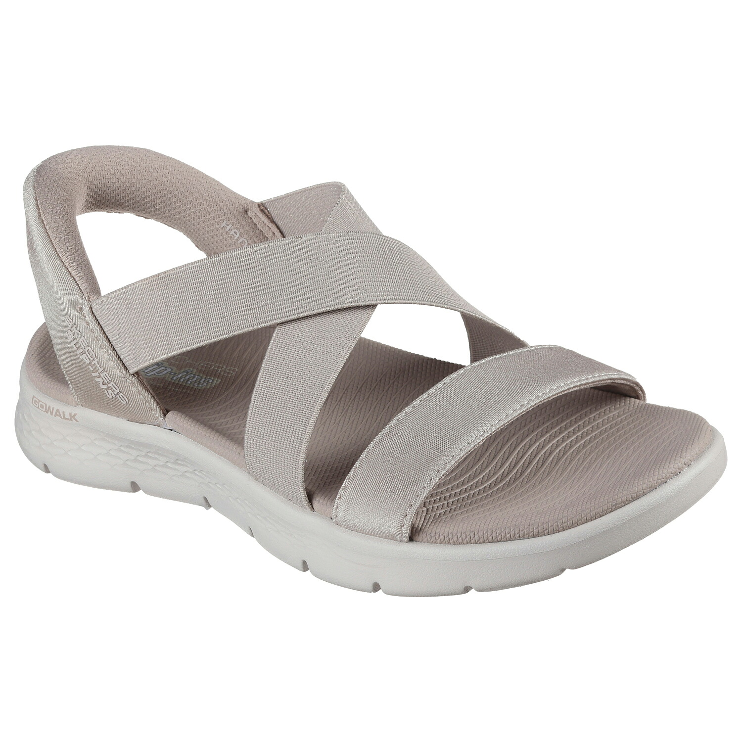 [SKECHERS]スケッチャーズ レディースサンダル GO WALK FLEX SANDAL - GLIMMER (141489)(TPE) トープ