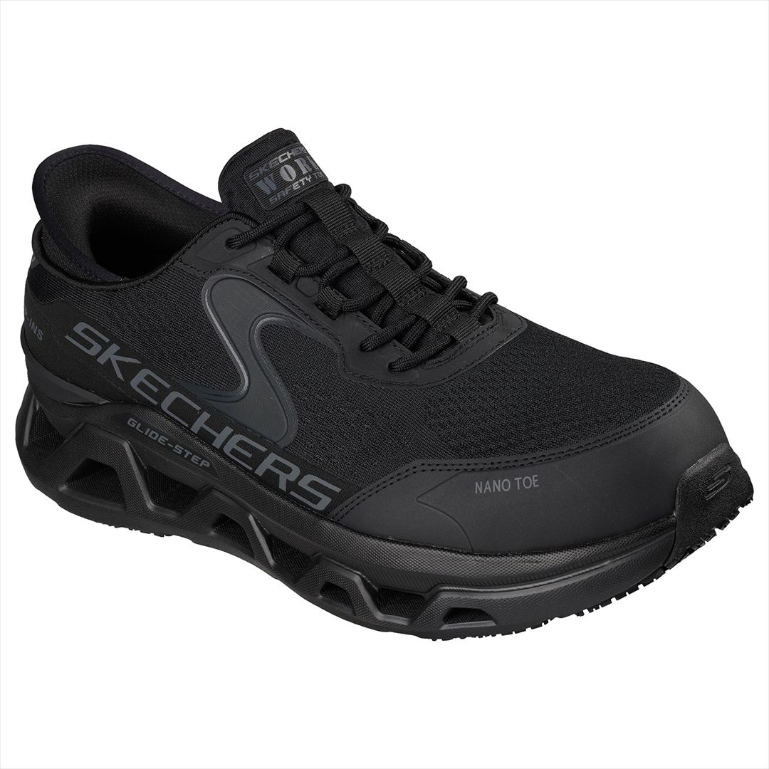 [SKECHERS WORK]スケッチャーズワークメンズスリップインズシューズGLIDE-STEP ALTUS SR-TORQ(200452)(BLK)黒いこと